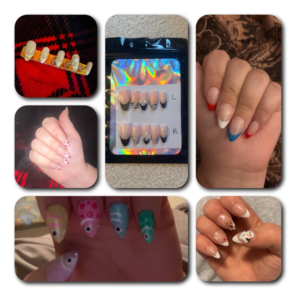 Colorful Press-On Nail Set